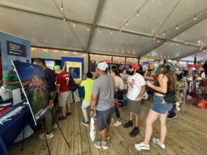 Pop-up event promoting the new flight between Philadelphia and Mexico City at the Mexican Independence Day Festival 2025 in Philadelphia. 
